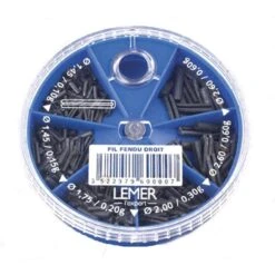 BOITE PLOMBS LEMER FIL DROIT FENDU 6 CASES